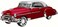 Color Land Toys 1950 Chevy Bel Air Red 1:18 Diecast Scale Model