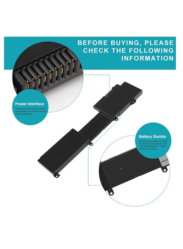 11.1V 44Wh Replacement Battery for  Inspiron 14Z 5423 15Z 5523 2NJNF 8JVDG T41M0 TPMCF