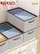 Foldable Storage Bins,Pack Of 4 Clothes Drawer Organizer Bins With Handles,Closet Organizers For Clothes Storage,Office Storage,Room Organization,44x30x20cm