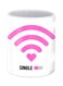 She's Single Printed Ceramic Mug White/Pink