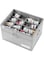LUVHOMEE Shoe Organizer for Closet, Fits 16 Pairs, Large Shoe Box Storage Containers, Clear Foldable Shoe Storage Bins w/Bottom Support, Space Saving Shoes Holder w/Reinforced Handles, Gray