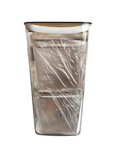 Plastic Storage Container with Lid, 3 Compartments, Kitchen Organizer