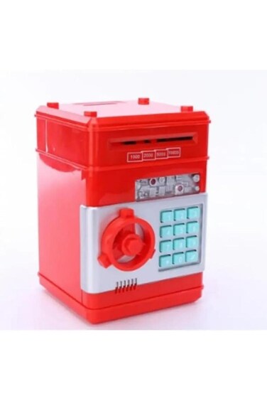 Mini ATM bank for kids with digital password, music, and auto cash scroll&mdash;fun &amp; secure saving box!