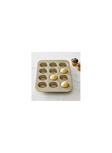 12-Cup Muffin Pan &ndash; 35 x 26.5 x 3 cm, Non-Stick Bakeware, GD/CB00225