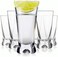 KROSNO Xline Shot Glasses 25ml Set Of 6 Shot Glasses Heavy Base Shot Glasses - Tequila, vodaka shot glass