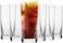 Krosno Tall Water Juice Drinking Highball Glasses   tumblers Glass Set of 6   350 ML   Large Half Pint Mojito Glasses Cocktail Set