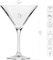 Krosno Martini Cocktail Glasses   Set of 6   5.1 oz   Elite Collection