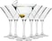 Krosno Martini Cocktail Glasses   Set of 6   5.1 oz   Elite Collection