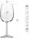 Krosno Red Wine Glasses, Set of 6, 350 ml, Wine Glasses, Red Wine Glasses