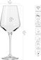 Krosno White Wine Glasses   Set of 6   13.2 oz   Avant-Garde Collection   Crystal Glass