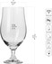 Krosno Lager Beer Glasses   Set of 6   16.9 oz   Harmony Collection