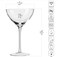 Krosno Martini Cocktail Glasses   Set of 6   8.3 oz   Harmony Collection