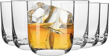 Krosno Whiskey Glasses   Set of 6   300 ML   Glamour Collection   Glass Tumblers