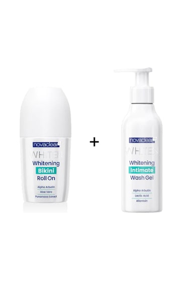 Novaclear Whitening Bikini Roll On 50Ml+ Intimate Wash Gel 200Ml (Offer)