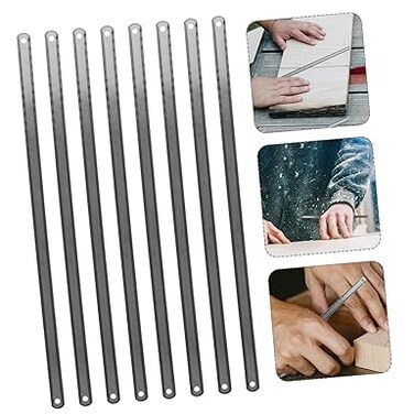 
AL ARQAM 10 PCS Hacksaw Blades, Flexible Saw Blades, Carbon Steel 12