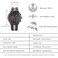 D21 Men Wooden Strap Stainless Steel Luminous Waterproof Watch &ndash; White