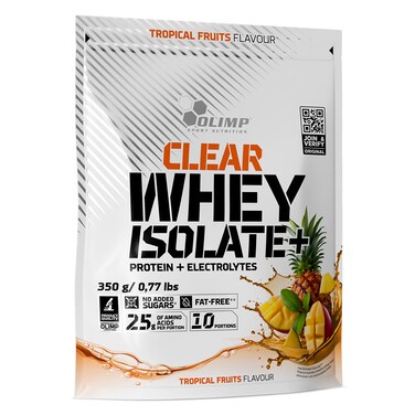 Olimp Sport Nutrition Clear Whey Isolate +, Tropical Fruits, 350g