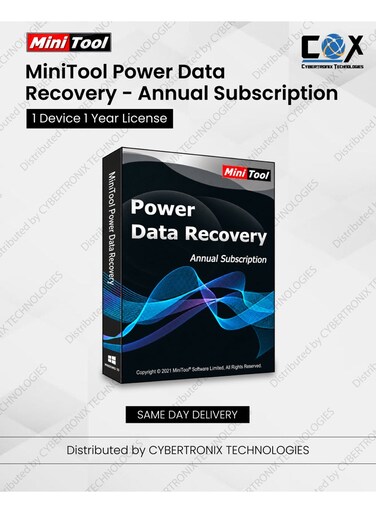 MiniTool Power Data Recovery Annual Subscription   1 Device for 1 Year   Digital License