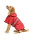 Ezierfy Reflective Dog Raincoat - Adjustable Hooded Pet Rain Coat Jacket, Waterproof Dog Slicker Poncho for Small to X- Large Dogs and Puppies (Red, X-Large)
