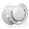 Lovi Dynamic Harmony Boy Collection Soother For 6-18 Months , Baby Dummies With Silicone Teat , Dynamic Tip , Contoured Shield , Hygienic Cover , Grey, 2 Pieces
