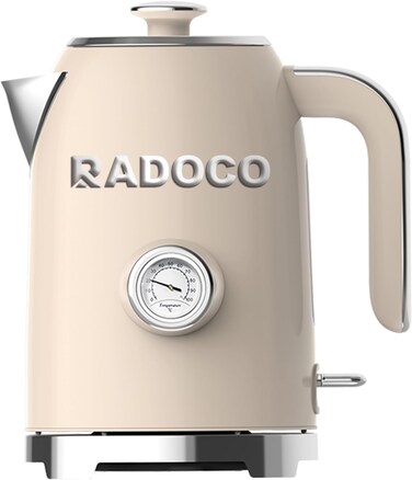 Radoco Retro Style Electric Kettle - Cream