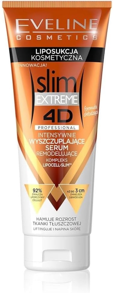 Eveline Slim Extreme 4D Lipo Suction Slim Plus Serum for Targeted Body Contouring - 250 ml