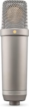 R&Oslash;DE NT1 5th Generation Large-diaphragm Studio Condenser Microphone with XLR and USB Outputs, Shock Mount and Pop Filter for Music Production, Vocal Recording and Podcasting (Silver)