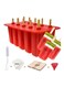 10 Pieces Homemade Ice Pop Molds Red