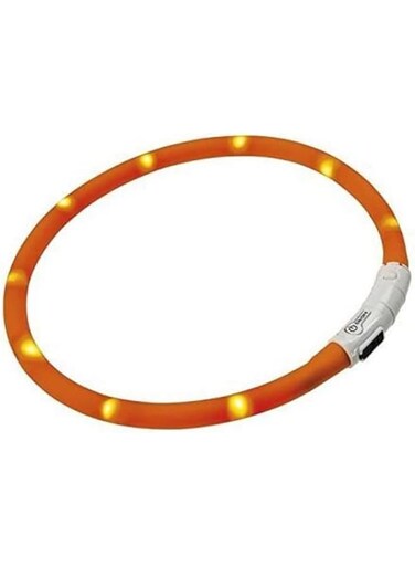 Ferplast Night Over Collar, Small, Orange