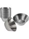 [24 Pack] 1.5 oz Stainless Steel Sauce Cups - Individual Round Condiments Ramekins, Commercial Grade Safe/Portion Dipping Sauce Kitchen Set