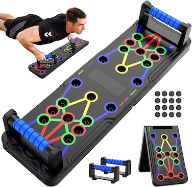 Solid Push Up Board 15 in 1 Home Workout Equipment Multi-Functional Pushup Stands System Fitness