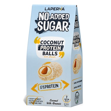 Laperva Coconut Protein Balls With Almonds, 63 gm