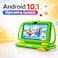 Telzeal P600 Kids Tablet Green &ndash; 7 Inch HD Display, 6GB RAM 128GB Storage, Android 10.1 OS, Dual SIM, 3000mAh Battery, WiFi, Front &amp; Rear Camera, Protective Kids Case
