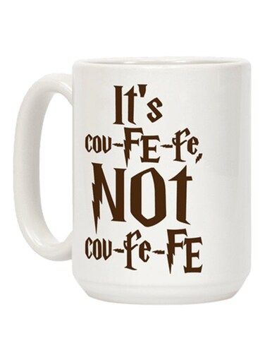 Your Wall Funny Coffee Quote Mug Off White/Brown
