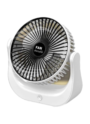 Rocklight Mini USB Desktop Fan RL-F-7084, Rechargeable Battery-Operated Portable Fan, 2000 Mah Lithium Battery, Type-C Charging