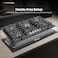 LA PIRAMIDE Built-In GLASS Gas Hob Cooker 90x60 CM, 5 burners, Italian Gas Valves with 210 Degree Rotation, Electrical: 220~240V, Full Safety, Durable-Heat Proof Knobs, LP-95G1MWMKGB, 1Year Warranty.