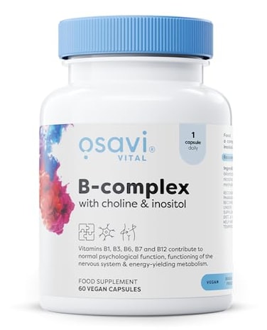 Osavi B-Complex With Choline &amp; Inositol - 60 Vegan Caps