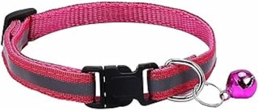 Kailecd Personalized Reflective-Breakaway Cat Collars with Bell, Safety Breakaway Cat Collar，Adjustable for Girl Cats Male Cats,Pet Supplies/ 4 Pcs