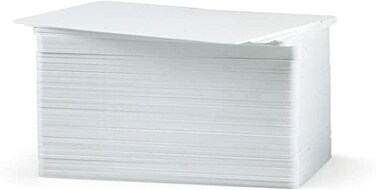 Zebra Premier PVC Card - Blank White, CR-80/ 30 mil, 500 cards. Standard card size in industry. Part - 104523-111