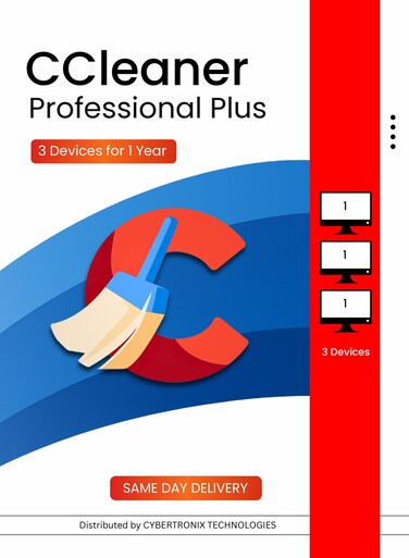 CCleaner Professional Plus   3 Devices for 1 Year   Digital License   SAME DAY DELIVERY