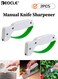 2pcs Portable Manual Knife Sharpener Ergonomic Handle Sturdy Structure Tool Maintenance Suitable for Knives Axes Small Pocket Knives Gardening Tools