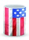 Premium USA Grunge Flag Designer Mug Red/White/Blue 325ml