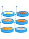 Beibi Silicone Egg Ring, fried egg ring mold, round non-stick silicone egg ring pancake mold, perfect fried egg mold, pancake ring. Kitchen baking household items (6 pieces)