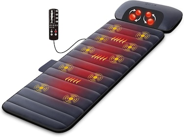 COMFIER Full Body Massage Mat with Shiatsu Neck Massager &amp; Heat