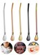 of Stainless Steel Straw Spoon - Sip &amp; Scoop in One Tool