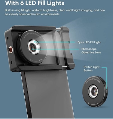 Apexel MS009 HD Portable Smartphone Microscope