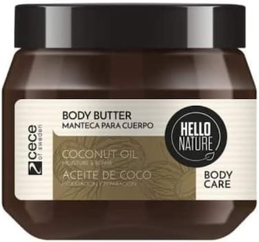 Hello Nature Coconut Oil Body Butter, 250ml, Moisturizes &amp; Repairs Skin With 98% Natural Ingredients
