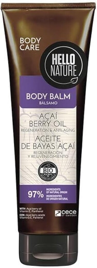 Hello Nature Acai Berry Oil Body Balm, Deeply Moisturizes Softens The Skin, Give A Velvety Touch To Your Skin, 250ml