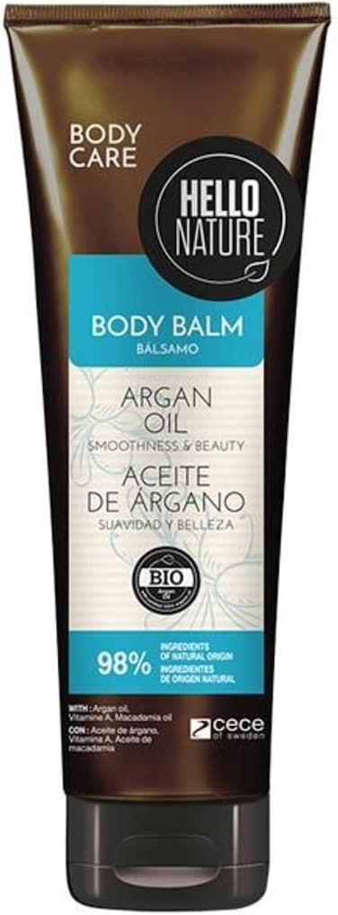 Hello Nature Argon Oil Body Balm, Deeply Moisturizes Softens The Skin, Give A Velvety Touch To Your Skin, 250ml