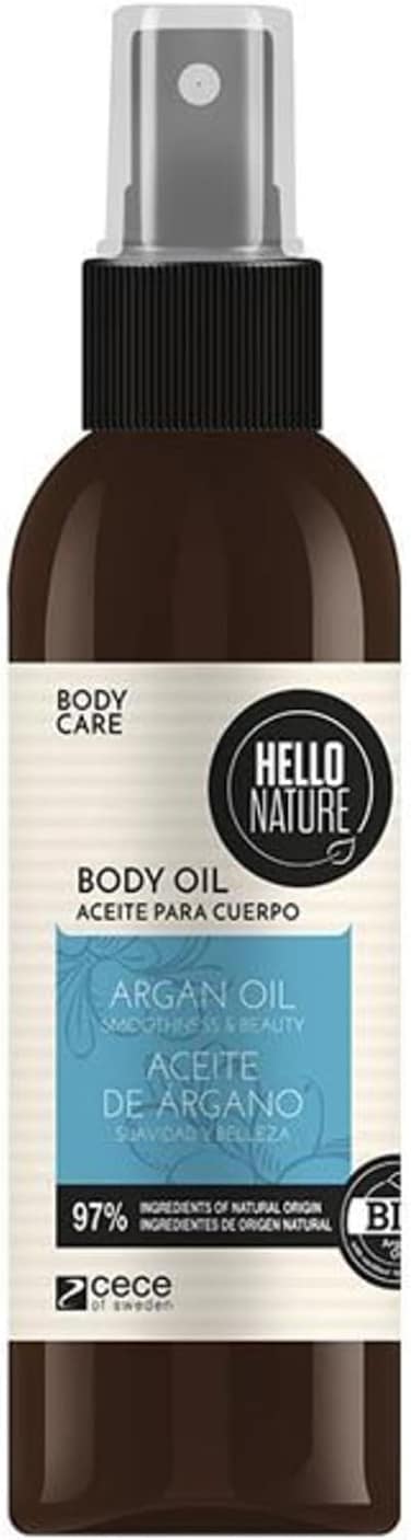 Hello Nature Argon Oil Body Oil, To Intense Moisturizes Your Skin, Restores Its Smoothness &amp; Softness, 130ml